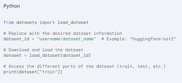 how to download dataset from hugging face