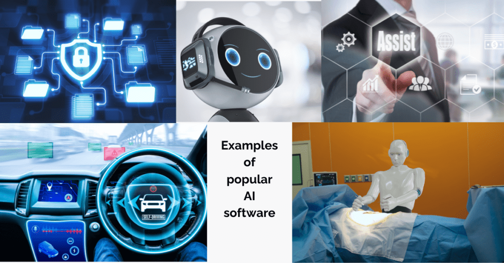 Examples of popular AI software